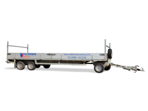 Aanhangwagen schamel 6,00 x 2,20 mtr huren