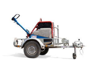 Trilplaat 6000 kg met aanhangwagen